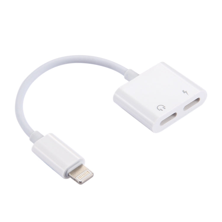 2イン1 8ピンオスから8ピン充電＋8ピンオーディオメスイヤホンアダプター 通話機能付き、iOS 10.3.1以上対応