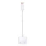 2イン1 8ピンオスから8ピン充電＋8ピンオーディオメスイヤホンアダプター 通話機能付き、iOS 10.3.1以上対応
