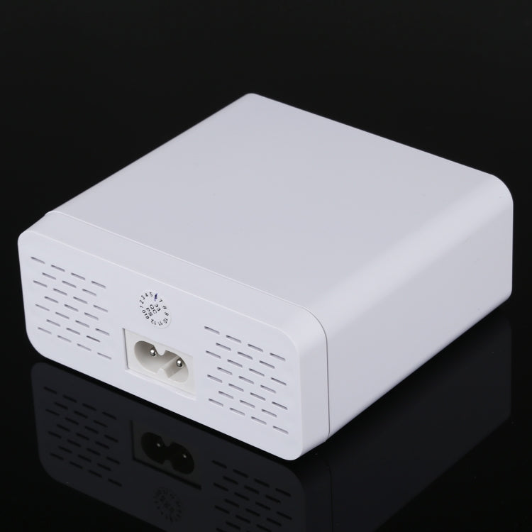 899 30W QC 3.0 6 USBポート高速充電器 LCDデジタルディスプレイ付き、EUプラグ、899