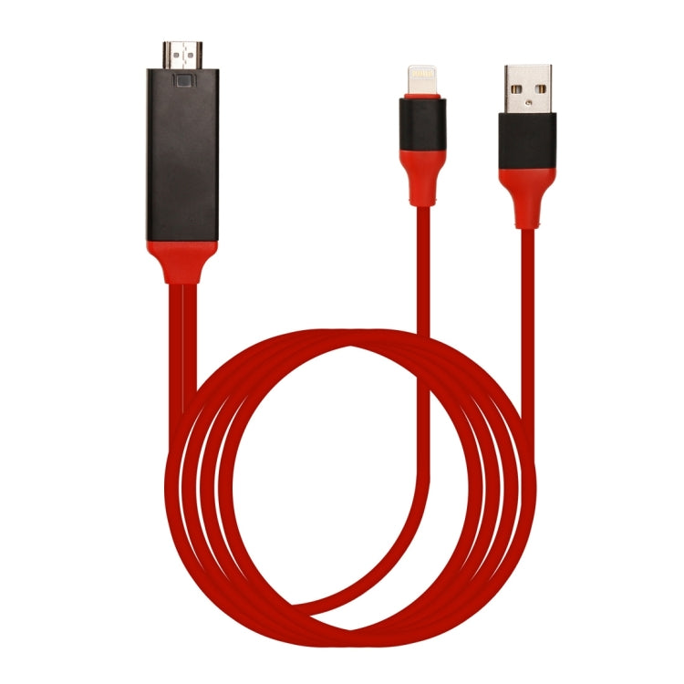 8ピンオスからHDMI＆USBオスアダプターケーブル 長さ: 2m 8ピンオス