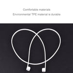 ワイヤレス Bluetooth イヤホン紛失防止ストラップ シリコン ユニセックスヘッドホン 紛失防止ライン Apple AirPods 1/2 用、ケーブル長：60cm