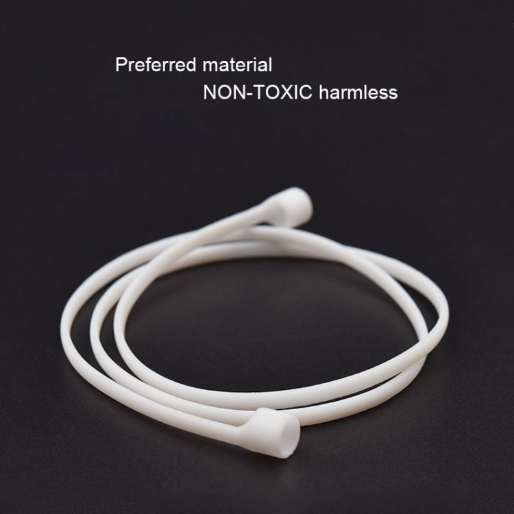 ワイヤレス Bluetooth イヤホン紛失防止ストラップ シリコン ユニセックスヘッドホン 紛失防止ライン Apple AirPods 1/2 用、ケーブル長：60cm