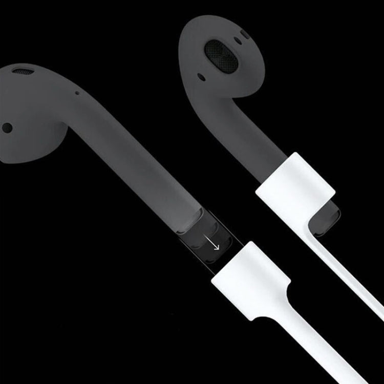 ワイヤレス Bluetooth イヤホン紛失防止ストラップ シリコン ユニセックスヘッドホン 紛失防止ライン Apple AirPods 1/2 用、ケーブル長：60cm