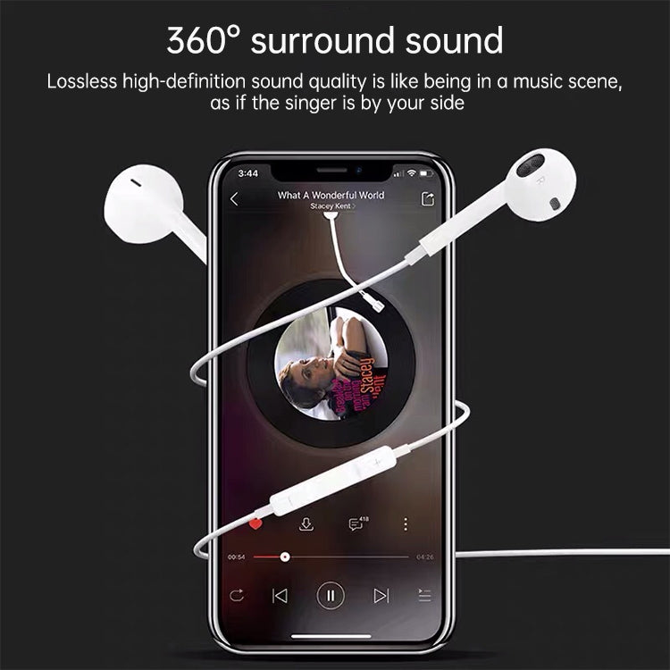 ML715 1.2m 8ピンポートワイヤーコントロール Bluetooth イヤホン、音楽、通話、音量調節対応、ML715音量調節