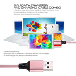 1m 2A USB to 8ピン ナイロン編みスタイル データ同期充電ケーブル、8ピン ピンク、8ピン ブルー、8ピン レッド、8ピン ホワイト