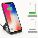HAMTOD M5 15W インテリジェントデュアルコイル設計 Qi規格ホルダー付きワイヤレス充電器、インジケーターライト付き、急速充電対応、M5 ブラック、M5 シルバー