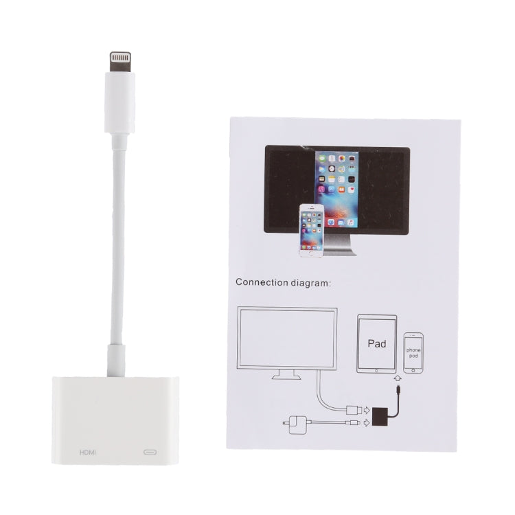 8ピンからAV HDMI / HDTVテレビデジタルケーブルアダプター
