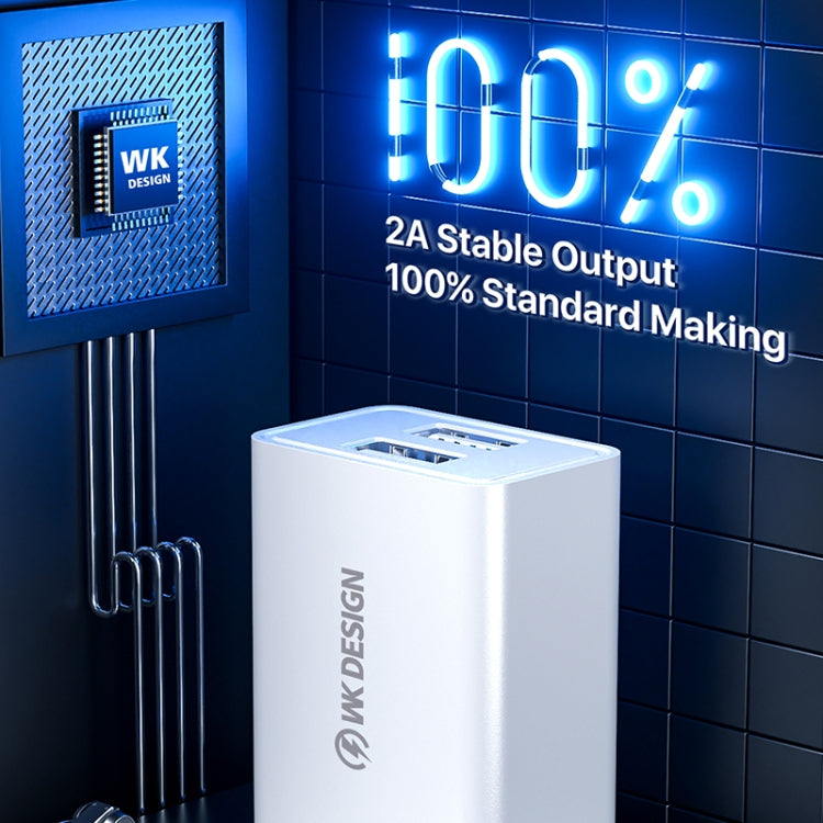 WK WP-U118 10W シングルUSBポート トラベルチャージャー 電源アダプター、EUプラグ、WP-U118 EUプラグ