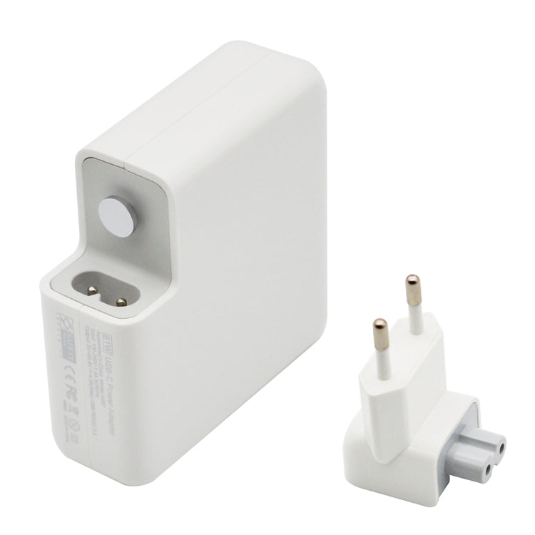 87W Type-C電源アダプター ポータブル充電器 1.8m Type-C充電ケーブル付き、EUプラグ、87W EUプラグ