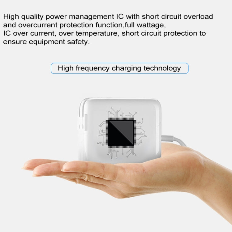 87W Type-C電源アダプター ポータブル充電器 1.8m Type-C充電ケーブル付き、EUプラグ、87W EUプラグ