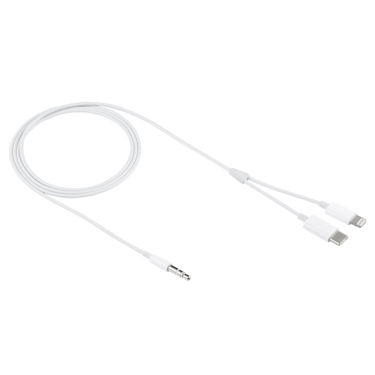 MH-CM32 8ピン＆タイプCから3.5mmジャック携帯電話用オーディオケーブル MH-CM32