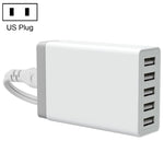 XBX09 40W 5V 8A 5ポートUSB急速充電器 トラベルチャージャー、UKプラグ（ブラック）、XBX09、8A