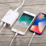 XBX09 40W 5V 8A 5ポートUSB急速充電器 トラベルチャージャー、UKプラグ（ブラック）、XBX09、8A