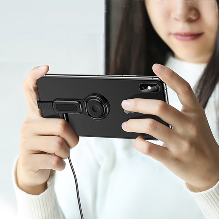LXS08 8ピン to 8ピン + 3.5mmオーディオプラグ リングホルダー 急速充電アダプター、8ピン + 3.5mm