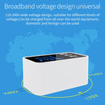 CDA30 20W 3 USBポート + USB-C / Type-Cポート 多機能充電器 LEDディスプレイ付き、USプラグ、USプラグ