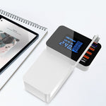 CDA33Q 40W QC 3.0 USB + 3 USBポート + USB-C / Type-Cポート 多機能充電器 LEDディスプレイ付き、UKプラグ、UKプラグ