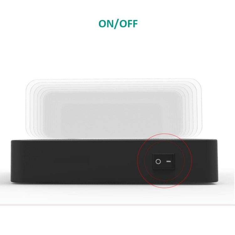50W 6 USBポート + 2 USB-C / Type-Cポート + ワイヤレス充電 多機能充電器 LEDディスプレイ＆着脱式ベゼル付き、EUプラグ、EUプラグ