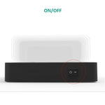 50W 6 USBポート + 2 USB-C / Type-Cポート + ワイヤレス充電 多機能充電器 LEDディスプレイ＆着脱式ベゼル付き、USプラグ、USプラグ