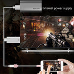 Onten 7562 USBメスからHDMI電話用HDTVアダプターケーブル iPhone / Android対応