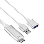 Onten 7562 USBメスからHDMI電話用HDTVアダプターケーブル iPhone / Android対応