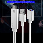Onten 7562 USBメスからHDMI電話用HDTVアダプターケーブル iPhone / Android対応