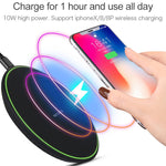 KD-1 超薄型 10W 急速充電ワイヤレス充電器 Androidスマホ＆iPhone対応、急速充電、ブラック
