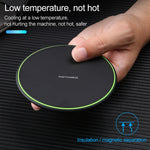 KD-1 超薄型 10W 急速充電ワイヤレス充電器 Androidスマホ＆iPhone対応、急速充電、ブラック