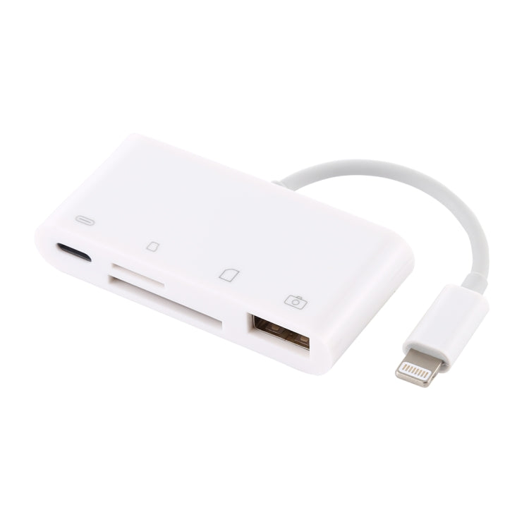 NK-108L 8ピン to USB + TFカード + SDカード カメラリーダーアダプター、iOS 9.1以上対応、NK-108L