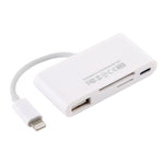 NK-108L 8ピン to USB + TFカード + SDカード カメラリーダーアダプター、iOS 9.1以上対応、NK-108L
