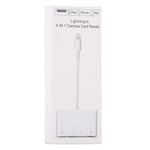 NK-108L 8ピン to USB + TFカード + SDカード カメラリーダーアダプター、iOS 9.1以上対応、NK-108L
