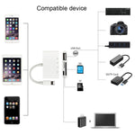 NK-108L 8ピン to USB + TFカード + SDカード カメラリーダーアダプター、iOS 9.1以上対応、NK-108L