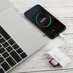 NK-108L 8ピン to USB + TFカード + SDカード カメラリーダーアダプター、iOS 9.1以上対応、NK-108L