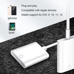 NK105 8ピン to SDカード カメラリーダーアダプター、iOS 9.1以上対応、NK105