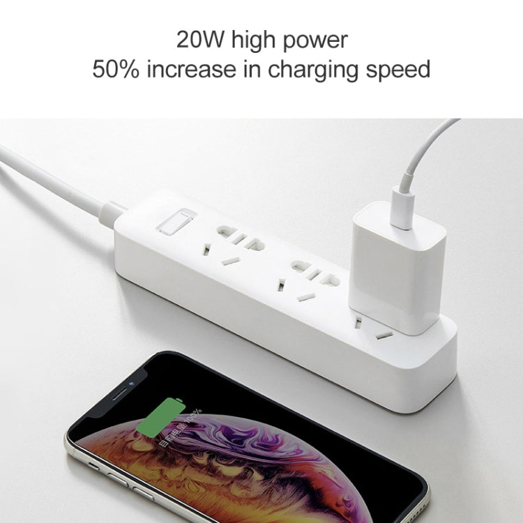 オリジナル Xiaomi AD201 20W シングル USB-C / Type-C インターフェース トラベルチャージャー クイックチャージ版、USプラグ、20W