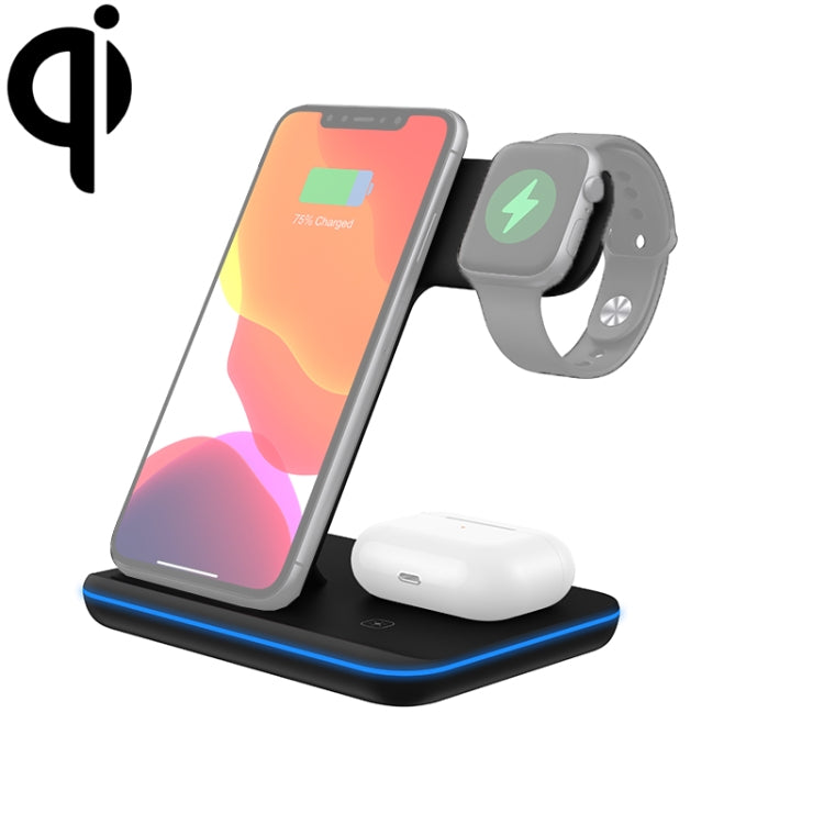 Z5A QI 縦型マグネット式ワイヤレス充電器 モバイルフォン＆Apple Watch＆AirPods / Samsung Galaxy Buds / Huawei Free Buds対応、タッチリングライト付き、Z5A