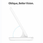Z5A QI 縦型マグネット式ワイヤレス充電器 モバイルフォン＆Apple Watch＆AirPods / Samsung Galaxy Buds / Huawei Free Buds対応、タッチリングライト付き、Z5A