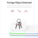 Z5A QI 縦型マグネット式ワイヤレス充電器 モバイルフォン＆Apple Watch＆AirPods / Samsung Galaxy Buds / Huawei Free Buds対応、タッチリングライト付き、Z5A