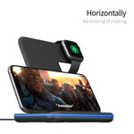 Z5A QI 縦型マグネット式ワイヤレス充電器 モバイルフォン＆Apple Watch＆AirPods / Samsung Galaxy Buds / Huawei Free Buds対応、タッチリングライト付き、Z5A