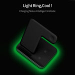 Z5A QI 縦型マグネット式ワイヤレス充電器 モバイルフォン＆Apple Watch＆AirPods / Samsung Galaxy Buds / Huawei Free Buds対応、タッチリングライト付き、Z5A
