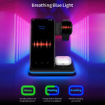 Z5A QI 縦型マグネット式ワイヤレス充電器 モバイルフォン＆Apple Watch＆AirPods / Samsung Galaxy Buds / Huawei Free Buds対応、タッチリングライト付き、Z5A