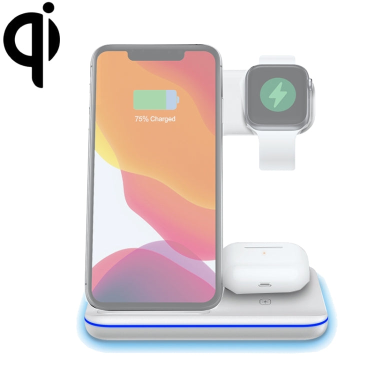Z5A QI 縦型マグネット式ワイヤレス充電器 モバイルフォン＆Apple Watch＆AirPods / Samsung Galaxy Buds / Huawei Free Buds対応、タッチリングライト付き、Z5A