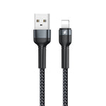 REMAX RC-124i 1m 2.4A USB to 8ピン アルミ合金編組高速充電データケーブル iPhone、iPad用 8ピン