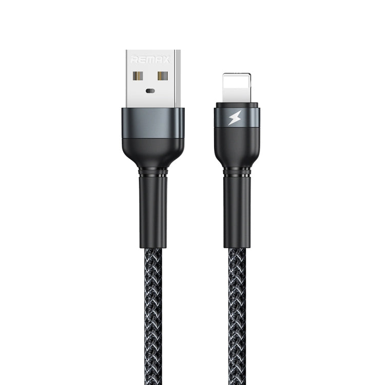 REMAX RC-124i 1m 2.4A USB to 8ピン アルミ合金編組高速充電データケーブル iPhone、iPad用 8ピン