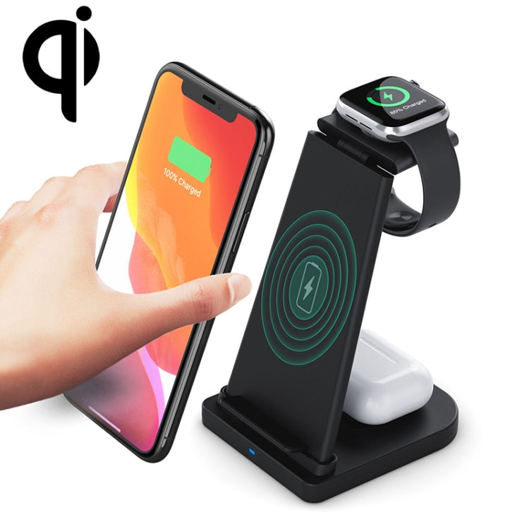 HQ-UD21 3-in-1 折りたたみ式スマホ・時計多機能充電スタンド ワイヤレス充電器 iPhone＆Apple Watch＆AirPods対応、HQ-UD21
