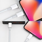 AWEI CL-68 3A Type-C / USB-C から 8ピン PD急速充電データケーブル、長さ：1m