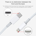 AWEI CL-68 3A Type-C / USB-C から 8ピン PD急速充電データケーブル、長さ：1m