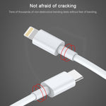 AWEI CL-68 3A Type-C / USB-C から 8ピン PD急速充電データケーブル、長さ：1m