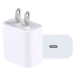 PD 20W シングル USB-C / Type-C インターフェース トラベル充電器、USプラグ、20W USプラグ