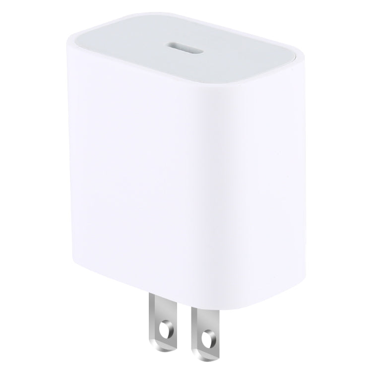 PD 20W シングル USB-C / Type-C インターフェース トラベル充電器、USプラグ、20W USプラグ