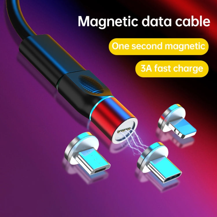 4-in-1 3A 8ピン＆USB-C / Type-C＆マイクロUSB亜鉛合金マグネティック充電ヘッド＋USB-C / Type-Cマグネティック充電アダプターセット、USB-C / Type-C